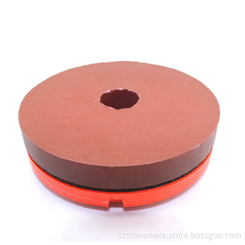 5 Inch Snail Lock Resin Bond Diamond Stone Edge Polishing Pad